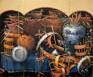 verk av konstnären Björn Krestesen ska visas här