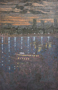 verk av konstnären Joshua Raz ska visas här